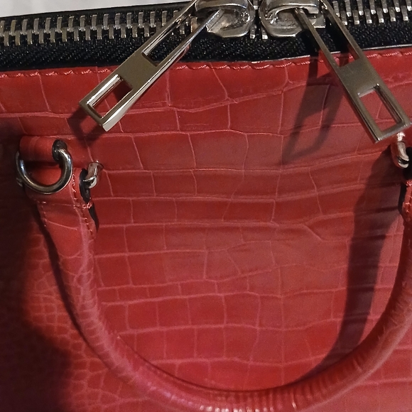 ZARA Tote Bag - Hot PNK hand handles /crossbody straps - Picture 7 of 12